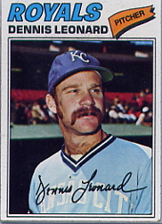 1977 Topps Baseball Cards      075      Dennis Leonard